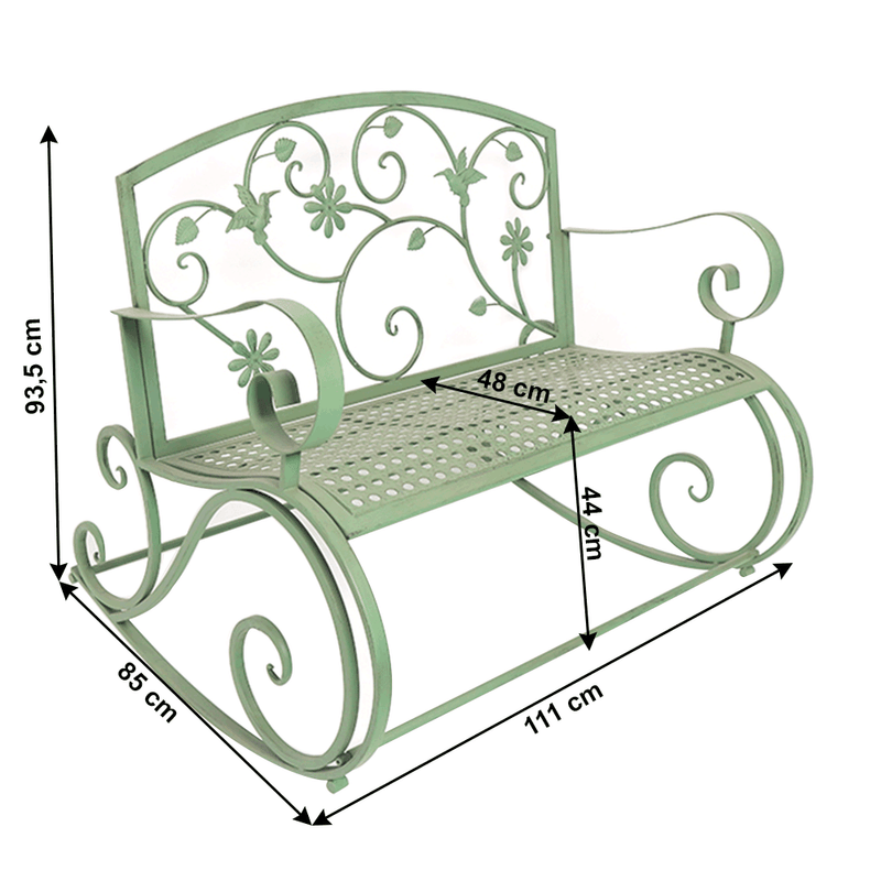 Casa si Gradina - Gradina si terasa - Mobilier exterior - Bancute de gradina - Banca metalica balansoar, neomint, WILIO - Infinity.ro