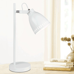 Casa si Gradina - Corpuri si surse de iluminat - Veioze si lampi - Veioze - Lampa de masa, alba / metalica, AIDEN TIP 1 - Infinity.ro