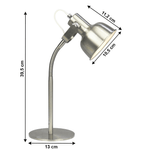 Casa si Gradina - Corpuri si surse de iluminat - Veioze si lampi - Veioze - Lampa de masa in stil retro, metal, nichel mat, AVIER TIP 1 - Infinity.ro