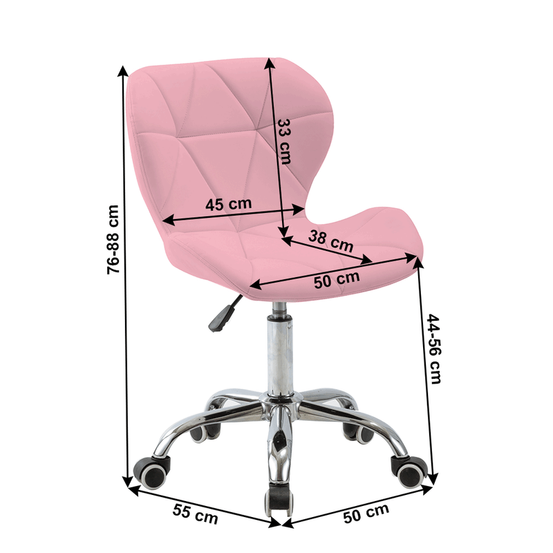 Casa si Gradina - Mobilier - Scaune si fotolii - Fotolii - Fotoliu de birou, roz/crom, ARGUS - Infinity.ro