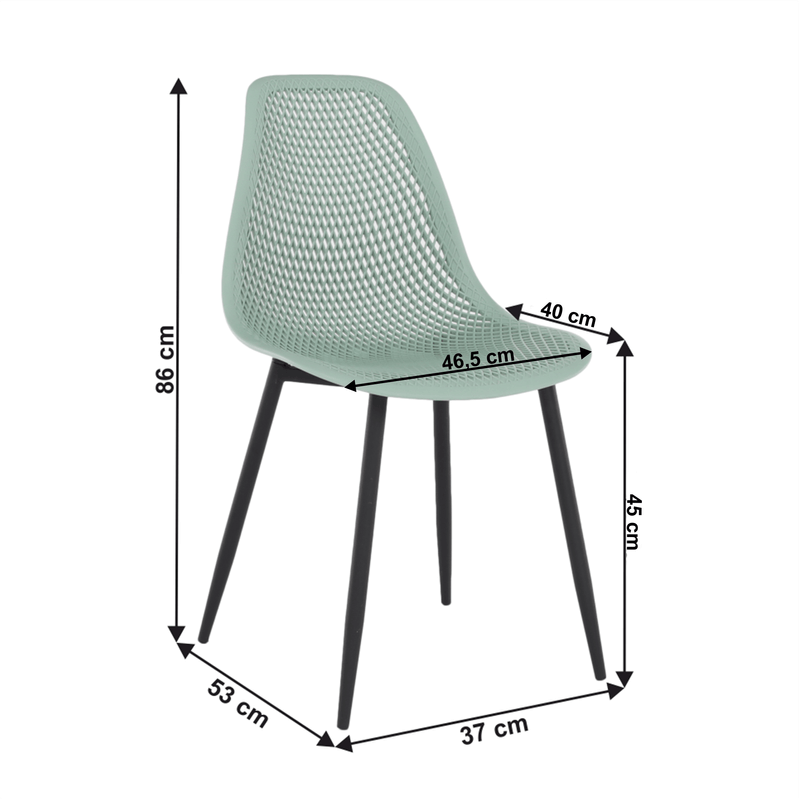 Casa si Gradina - Mobilier - Scaune si fotolii - Scaune - Scaun dining, verde/negru, TEGRA TYP 2 - Infinity.ro