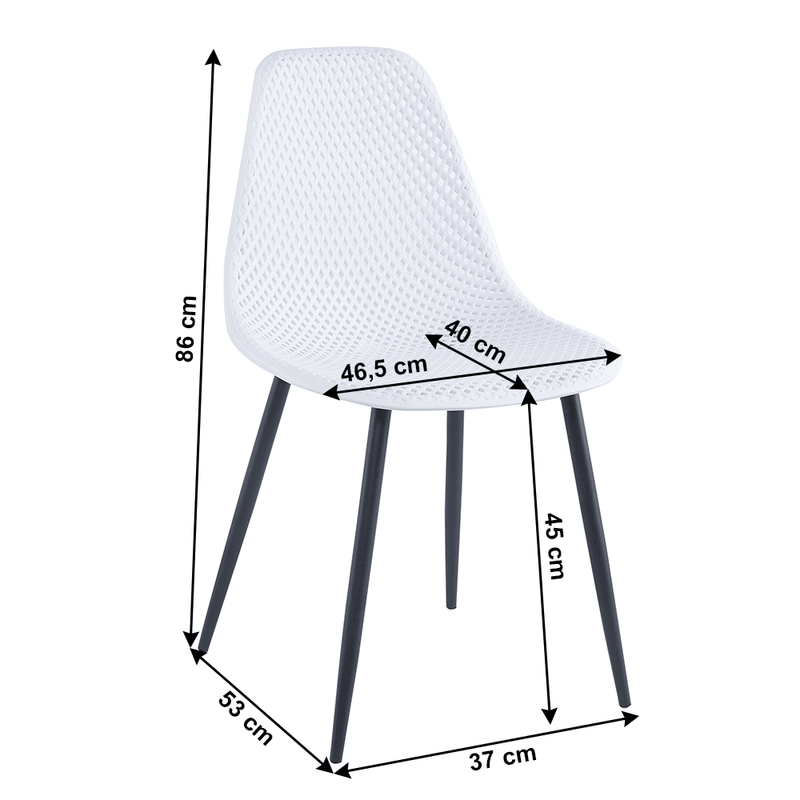 Casa si Gradina - Mobilier - Scaune si fotolii - Scaune - Scaun de luat masa, alb, TEGRA TIP 2 - Infinity.ro