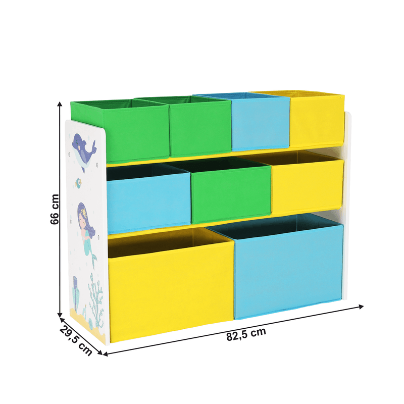 Casa si Gradina - Constructii - Depozitare, transport si protectie - Rafturi, fisete si vestiare - Organizator / raft pentru jucarii, multicolor / model, NOMITO TIP 2 - Infinity.ro