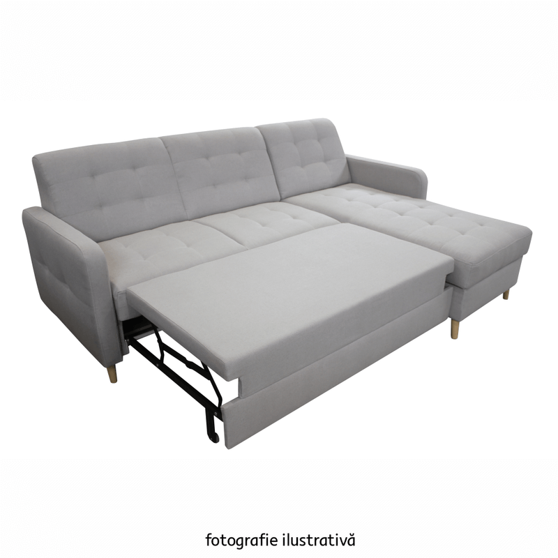 Casa si Gradina - Mobilier - Canapele si coltare - Coltare - Coltar de colt universala, gri mix, VISBY - Infinity.ro