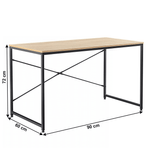 Casa si Gradina - Mobilier - Mese si birouri - Birouri - Birou, stejar / negru, 90x60 cm, MELLORA - Infinity.ro