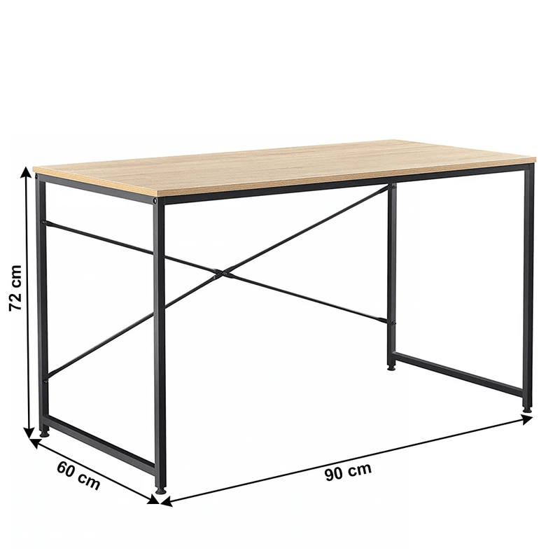 Casa si Gradina - Mobilier - Mese si birouri - Birouri - Birou, stejar / negru, 90x60 cm, MELLORA - Infinity.ro