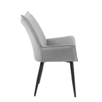 Casa si Gradina - Mobilier - Scaune si fotolii - Scaune - Scaun de masa, tesatura de catifea gri / negru, MAIRIN TIP 1 - Infinity.ro