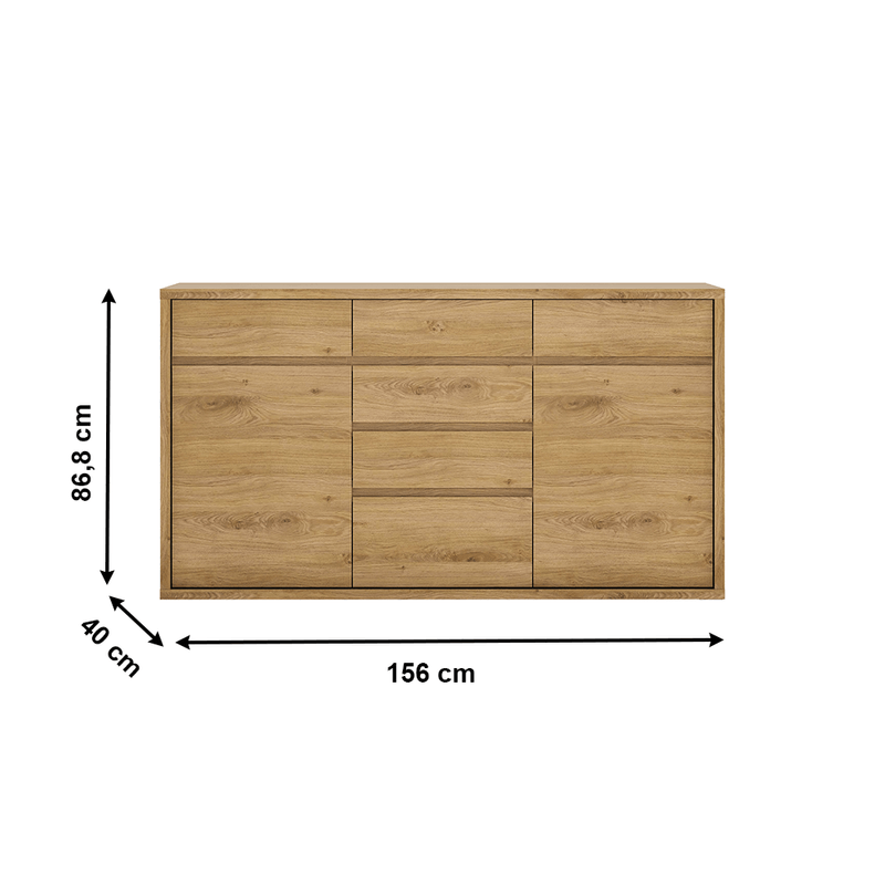 Casa si Gradina - Mobilier - Comode si corpuri - Comode - Comoda, stejar shetland, SHELDON TIP 41 - Infinity.ro