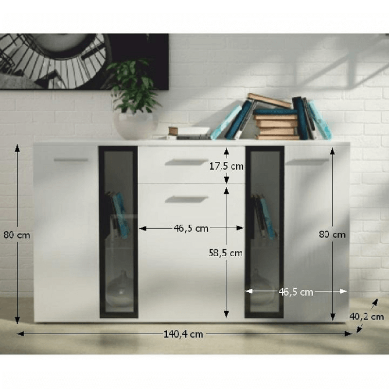 Casa si Gradina - Mobilier - Comode si corpuri - Comode - Comoda, alba, SALESA - Infinity.ro