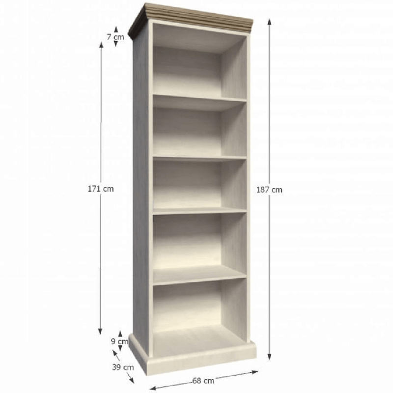 Casa si Gradina - Mobilier - Biblioteci si rafturi - Biblioteci - Biblioraft, pin nordic/stejar salbatic, ROYAL RW - Infinity.ro