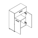 Casa si Gradina - Mobilier - Comode si corpuri - Comode - Comoda, alb,   NOKO-SINGA 33 - Infinity.ro