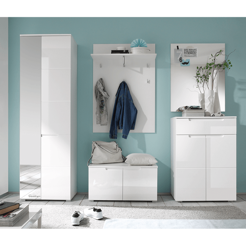 Casa si Gradina - Mobilier - Dulapuri si sifoniere - Dulapuri pantofi - Pantofar, alb extra lucios HG, SPACE - Infinity.ro