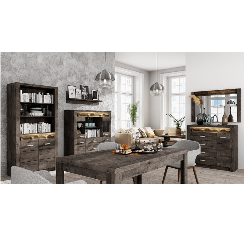 Casa si Gradina - Mobilier - Dulapuri si sifoniere - Dulapuri - Dulap de colt, frasin inchis, INFINITY 14 - Infinity.ro