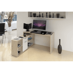 Casa si Gradina - Mobilier - Mese si birouri - Mese bucatarie si dining - Masa calculator, stejar San Remo/alb, NOE NEW - Infinity.ro