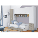 Casa si Gradina - Mobilier - Paturi si accesorii - Paturi - Spatiu de depozitare sub pat, alb/gri-maro taupe, TIDY - Infinity.ro