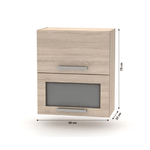 Casa si Gradina - Mobilier - Seturi de mobilier - Seturi bucatarie - Ansamblu de bucatarie 2,4 m, stejar sonoma, NOVA PLUS - Infinity.ro