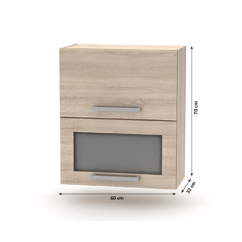 Casa si Gradina - Mobilier - Seturi de mobilier - Seturi bucatarie - Ansamblu de bucatarie 2,4 m, stejar sonoma, NOVA PLUS - Infinity.ro