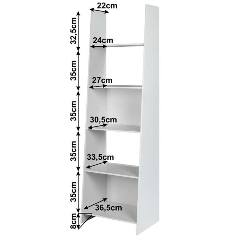 Casa si Gradina - Mobilier - Biblioteci si rafturi - Etajere - Etajera, alb, DEKATO - Infinity.ro