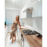 Casa si Gradina - Mobilier - Dulapuri si sifoniere - Dulapuri - Dulap pentru alimente, alb/alb luciu extra ridicat, de stanga, AURORA D60R - Infinity.ro