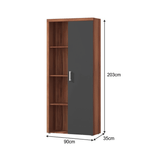 Casa si Gradina - Mobilier - Dulapuri si sifoniere - Dulapuri - Dulap cu polite CHERIS 2, prun/grafit gri - Infinity.ro