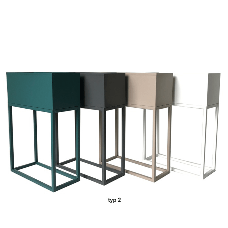 Casa si Gradina - Gradinarit si plante - Plante si ghivece - Ghivece si suporturi - Ghiveci de flori din metal multifunctional, verde inchis, INDIZE TYP 2 WL4214 - Infinity.ro