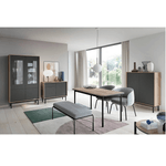 Casa si Gradina - Mobilier - Mese si birouri - Mese bucatarie si dining - Masa dining, stejar jaskson hickory/grafit, 140x80 cm, BERGEN BL140 - Infinity.ro