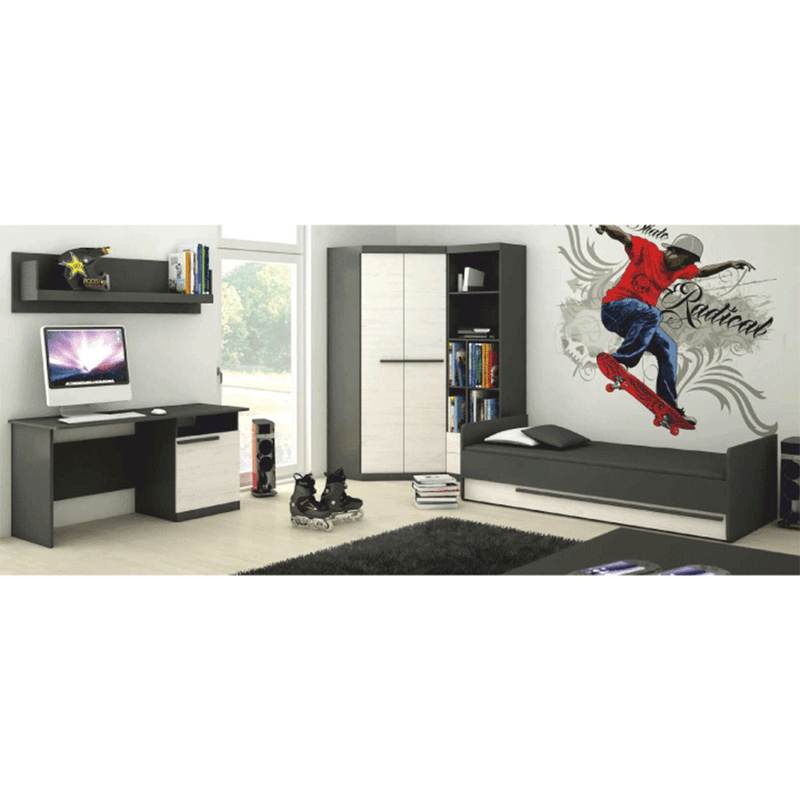 Casa si Gradina - Mobilier - Biblioteci si rafturi - Etajere - Etajera, pin andersen/gri grafit, BEVERLY - Infinity.ro