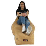 Casa si Gradina - Mobilier - Scaune si fotolii - Tabureti - Taburet, material textil bej, RIMINO TIPUL 2 - Infinity.ro