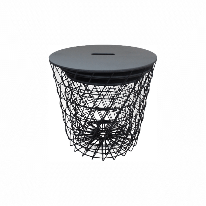 Casa si Gradina - Mobilier - Mese si birouri - Masute de cafea - Masuta auxiliara, grafit/negru, BATIS TYP 2 - Infinity.ro