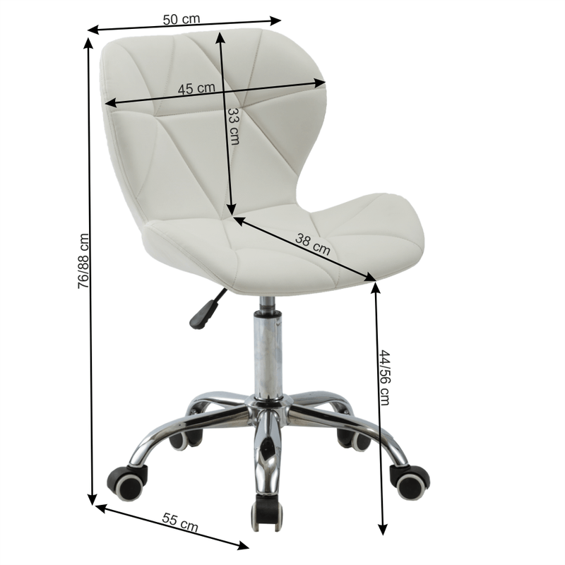 Casa si Gradina - Mobilier - Scaune si fotolii - Fotolii - Fotoliu de birou, alb/crom, ARGUS - Infinity.ro