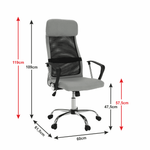 Casa si Gradina - Mobilier - Scaune si fotolii - Fotolii - Fotoliu de birou, gri/negru, FABRY NEW - Infinity.ro