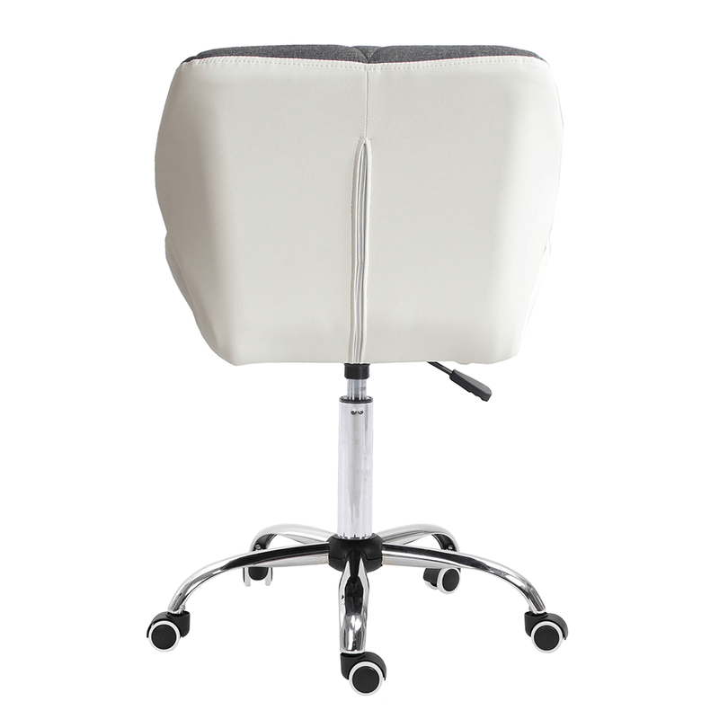 Casa si Gradina - Mobilier - Scaune si fotolii - Fotolii - Fotoliu de birou alb/gri/crom, BADAR - Infinity.ro