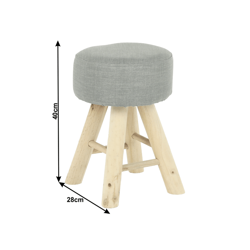 Casa si Gradina - Mobilier - Scaune si fotolii - Tabureti - Taburet, gri deschis/natural, KIKO - Infinity.ro
