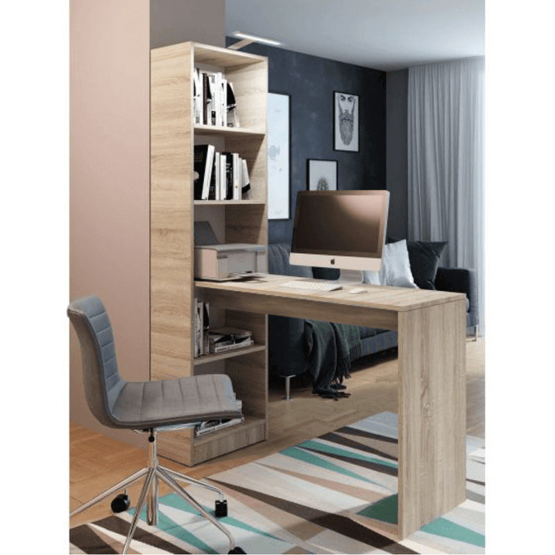 Casa si Gradina - Mobilier - Mese si birouri - Birouri - Masa (birou) multifunctionala, stejar sonoma, 125x50 cm, JASMIN - Infinity.ro