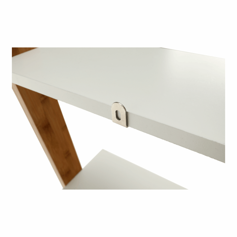 Casa si Gradina - Mobilier - Biblioteci si rafturi - Etajere - Etajera, alb/bambus, GAPA TYP 3 - Infinity.ro