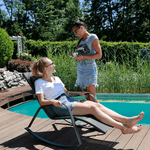 Casa si Gradina - Gradina si terasa - Balansoare si hamace - Balansoare - Fotoliu balansoar de gradina, gri, ELVIO - Infinity.ro