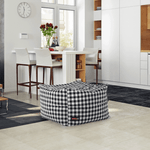 Casa si Gradina - Mobilier - Scaune si fotolii - Tabureti - Taburet, negru/alb, KRETON - Infinity.ro