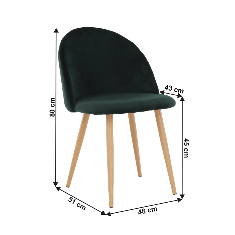Casa si Gradina - Mobilier - Scaune si fotolii - Scaune - Scaun dining, smarald, FLUFFY - Infinity.ro