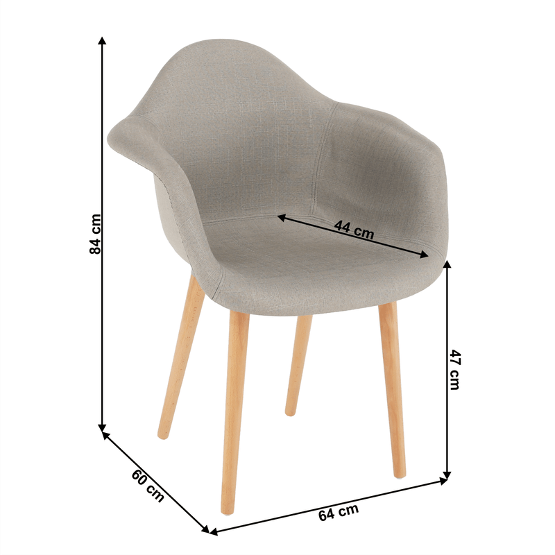 Casa si Gradina - Mobilier - Scaune si fotolii - Fotolii - Fotoliu de design, gri/fag, KADIR NEW TIP 4 - Infinity.ro