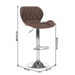 Casa si Gradina - Mobilier - Scaune si fotolii - Scaune - Scaun de bar, maro / crom, SOFALA - Infinity.ro