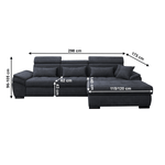 Casa si Gradina - Mobilier - Canapele si coltare - Canapele - Canapea, gri, model dreapta, NATIK NEW - Infinity.ro