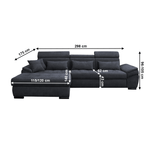 Casa si Gradina - Mobilier - Canapele si coltare - Canapele - Canapea, gri, model stanga, NATIK NEW - Infinity.ro