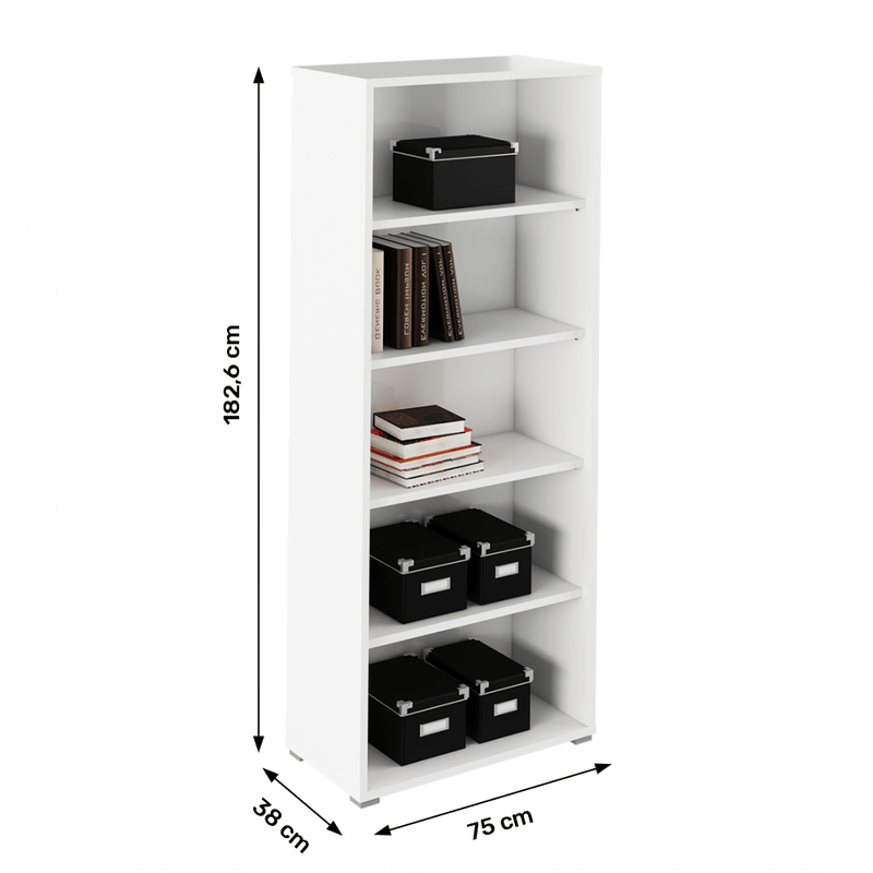 Casa si Gradina - Mobilier - Biblioteci si rafturi - Rafturi - Raft deschis, alb, RIOMA TYP 03 - Infinity.ro