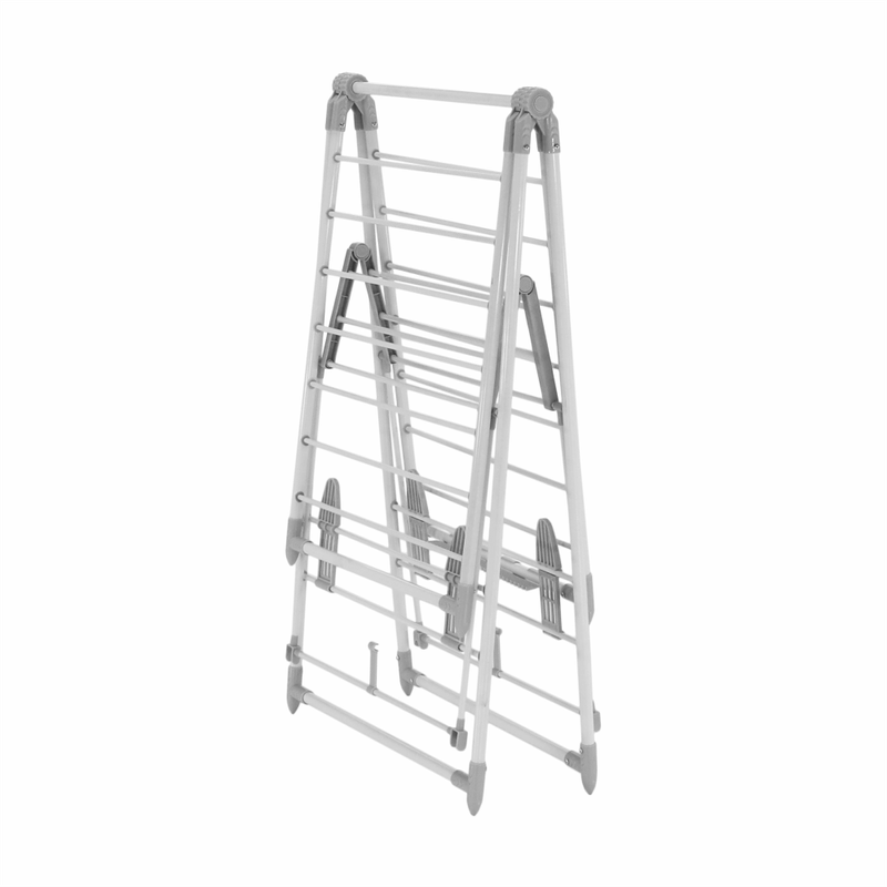 Market - Spalare si intretinere rufe - Uscatoare de rufe si accesorii - Uscator de haine, alb/gri, ELFY - Infinity.ro