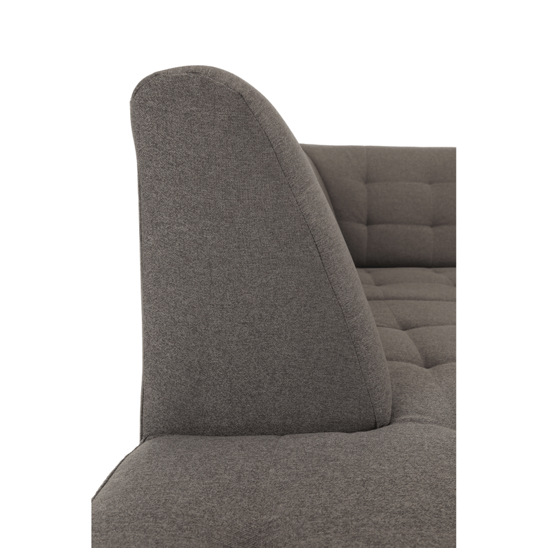 Casa si Gradina - Mobilier - Canapele si coltare - Coltare - Coltar, material textil gri maroniu TAUPE, model dreapta, BRIDGET - Infinity.ro