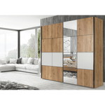 Casa si Gradina - Mobilier - Dulapuri si sifoniere - Dulapuri - Dulap cu usi glisante, stejar grandson/ alb mat, PUNO - Infinity.ro