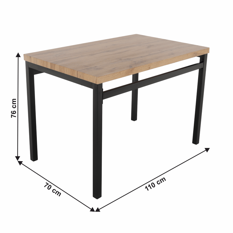 Casa si Gradina - Mobilier - Seturi de mobilier - Seturi mese si scaune - Set de luat masa 1 + 4, stejar artizanal, AMANDA - Infinity.ro