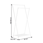 Casa si Gradina - Mobilier - Dulapuri si sifoniere - Dulapuri - Dulap cu doua randuri, cu polita, alb, JULAN - Infinity.ro