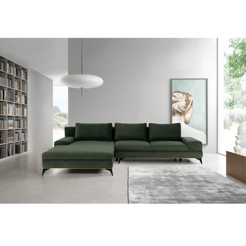 Casa si Gradina - Mobilier - Canapele si coltare - Canapele - Canapea, verde, model stanga, SELBY - Infinity.ro
