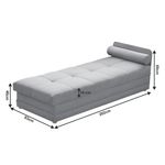 Casa si Gradina - Mobilier - Canapele si coltare - Canapele - Canapea, gri deschis, RIKY - Infinity.ro
